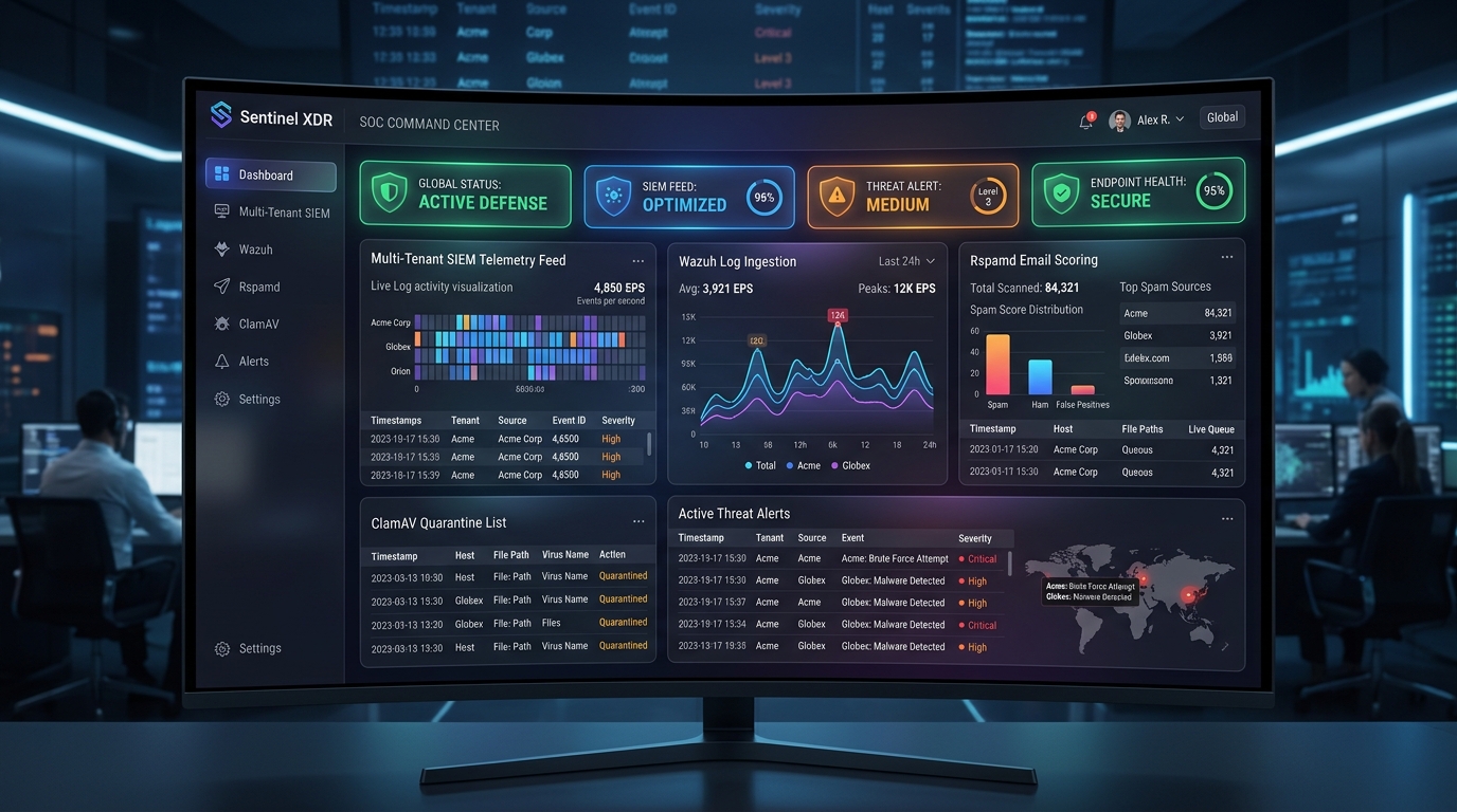 Glass Security Command Center UI